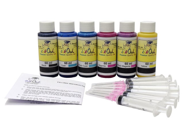 60ml Photo-Color Kit for HP 02, 177, 363, 801
